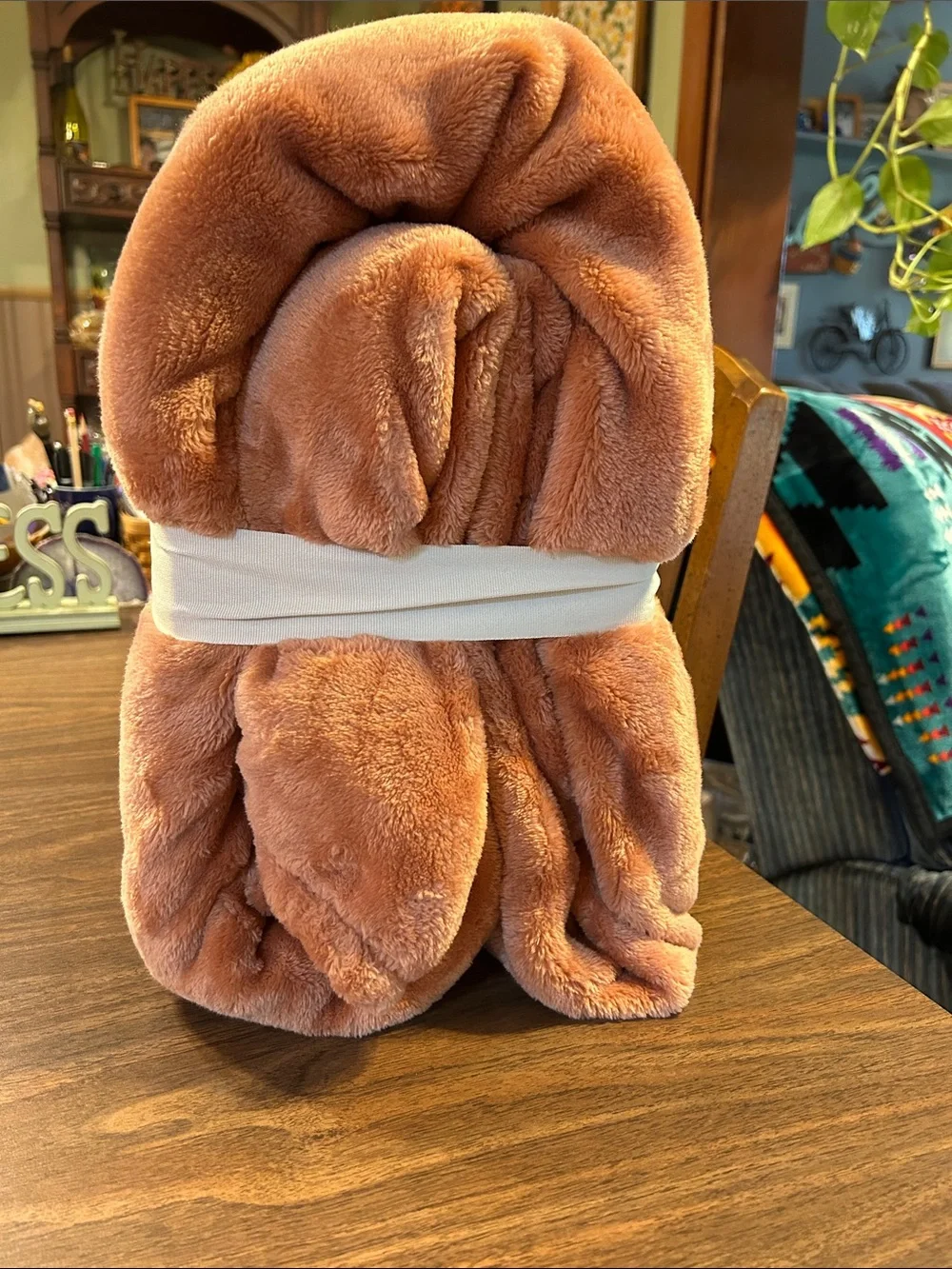 Threshold Microlush Blanket – Peach Plush Throw
